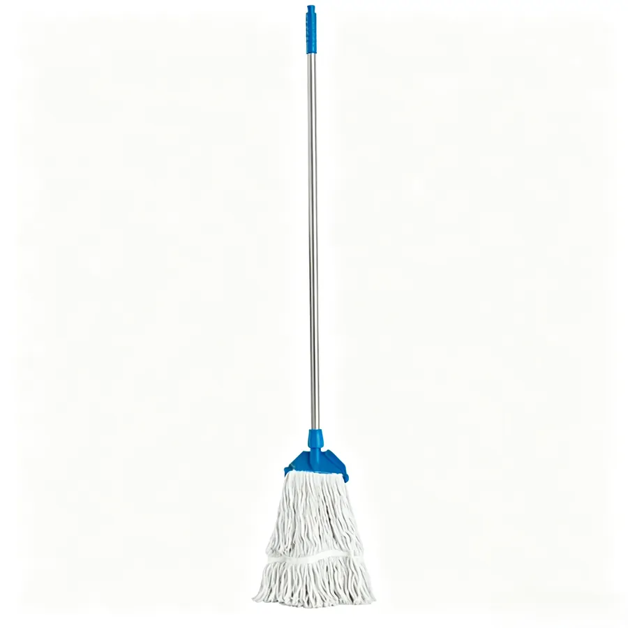 Cotton wax mop with stainless steel rod made by EZI Cleaning